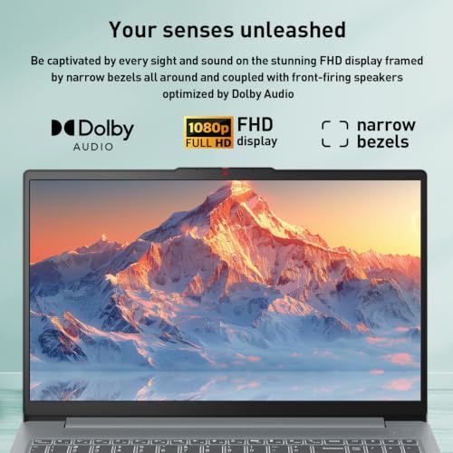 Image of Lenovo 2026 Model 15.6 inch FHD IdeaPad Slim 3i Rugged Reliability Laptop, Microsoft Copilot AI, Intel 4-Core CPU, Up to 12h Battery Life, Grey, 8GB DDR5 RAM, 128GB Storage, Win11, w /Laptop Cooler