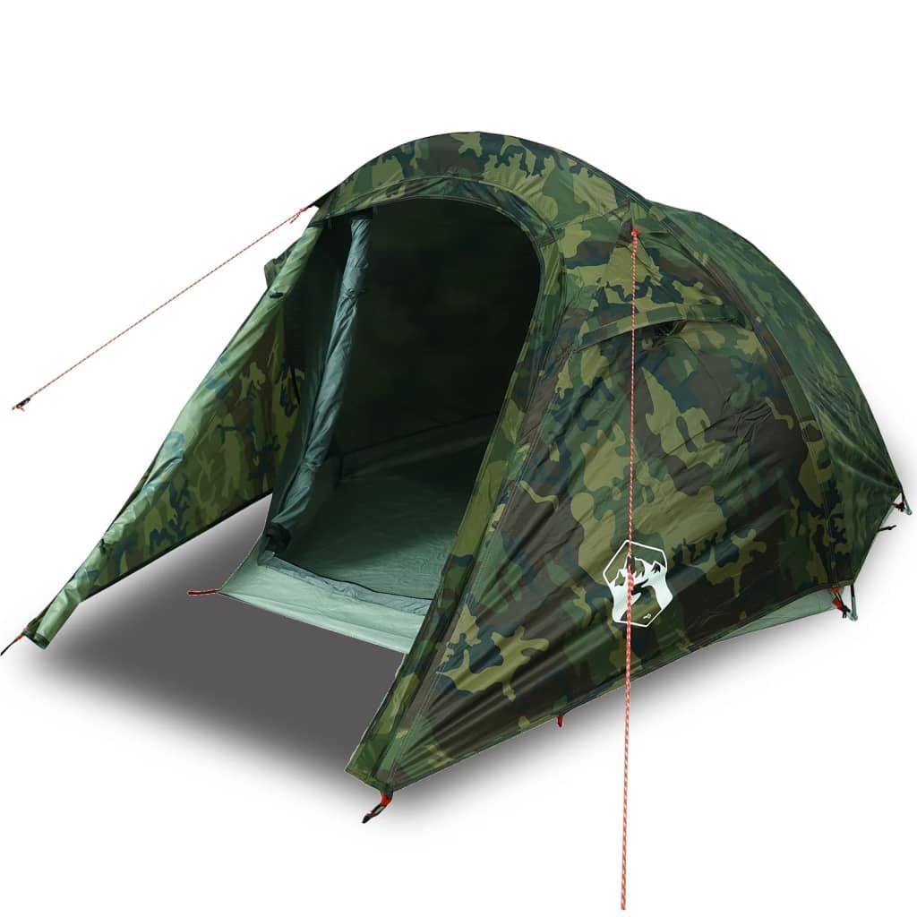 Homgoday Tente de Camping à Tunnel pour 3 personnes Camouflage Imperméable, Tente de Camping, Tente de Plage, Tente de Randonnée