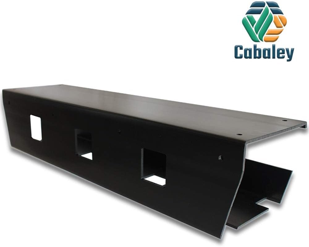 🔥 Cаѕhbасk uр tо 70% No Drill Under Desk Cable Management Tray (Pack of 2), Black, Tape or Screws mounting Option, Wide and Sturdy Organizer Rack for Cords/Wires/Power Strip/Power Bricks