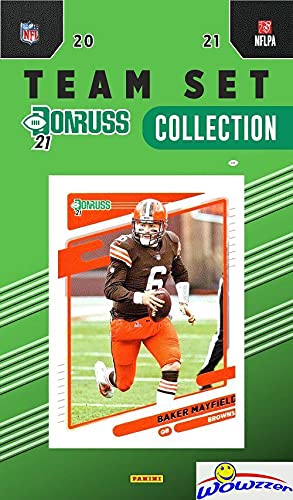 Cleveland Browns 2021 Donruss Football Limited Edition 11 Card Complete Factory Sealed Team Set with Baker Mayfield, Nick Chubb, Odell Beckham Jr, Jarvis Landry & More Stars & Rookies! WOWZZER!