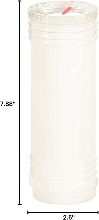 Root Candles Prayer Candles Clear Plastic 5-7-Day Prayer Candle, 12-Count