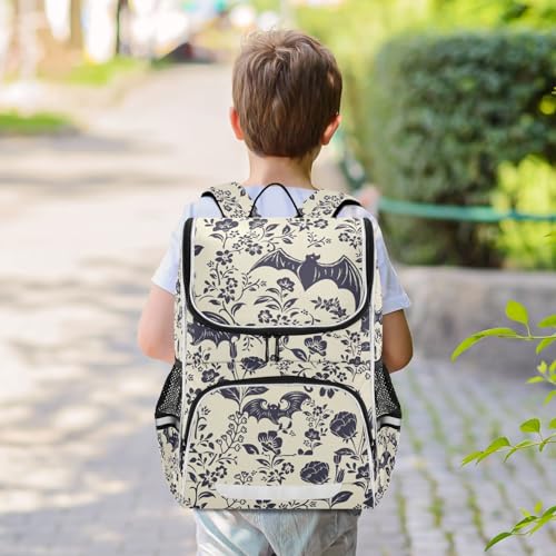 Goth Bats Backpack 16 Inch Stylish Casual Rucksack Daypacks, College School Student Laptop Backpack3