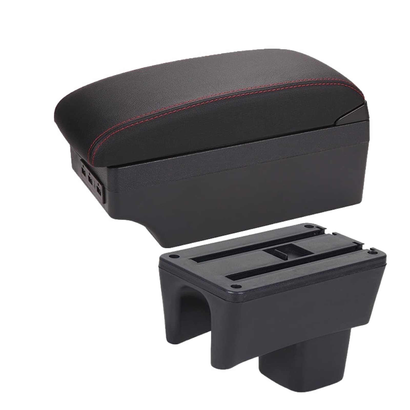 For Suzuki For Swift 2005-2023 Car Armrest Box Car Armrest Car Accessories Interior Details Storage Box Retrofit Parts(A1 7USB)