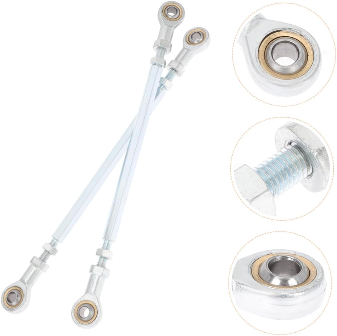 Luxshiny 4pcs Atv Tie Rod Kit Steering Post Shaft for Off-road Vehicles Easy Installation Compatible Electric Atv Quads Durable Repair Accessories