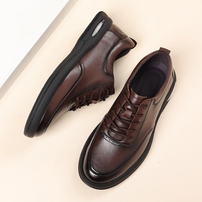 Men's Classic Oxford Shoes, Slip-On Casual Dress Business Shoes Lightweight Comfortable Walking Sneakers2