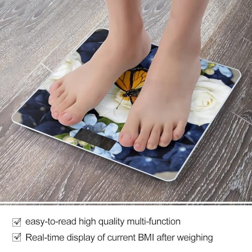 Báscula digital corporal Navy Floral Flowers 180 kg miniatura 5