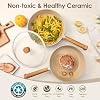 SENSARTE 17Pcs Ceramic Nonstick Cookware Set Non-toxic Healthy Pots and Pans Set Ceramic Kitchen Cooking Frying Pans with Stay-cool Handle, PFAS/PTFE/PFOA Free, Dishwasher Safe, Induction Compatible #4