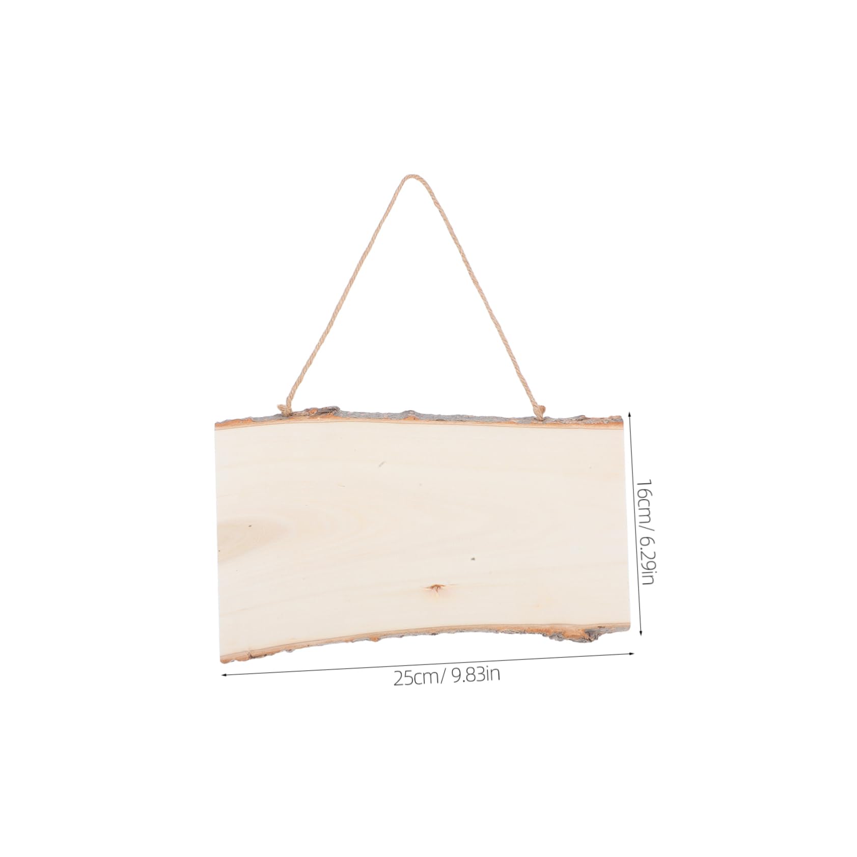 Homoyoyo 2pcs Wooden Wall Display Board Diy Art Hanging Board Decorative Boys and Girls Painting Pendant (16x25cm)