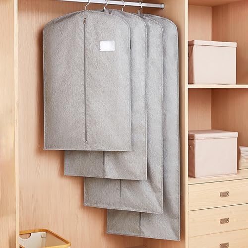 Premium Dustproof Garment Bag for Storage - 59in Pink Zippered Clothes Bag for Wedding Dresses, Suits, Coats & Apparel - Durable & Stylish Garment Storage Solution3