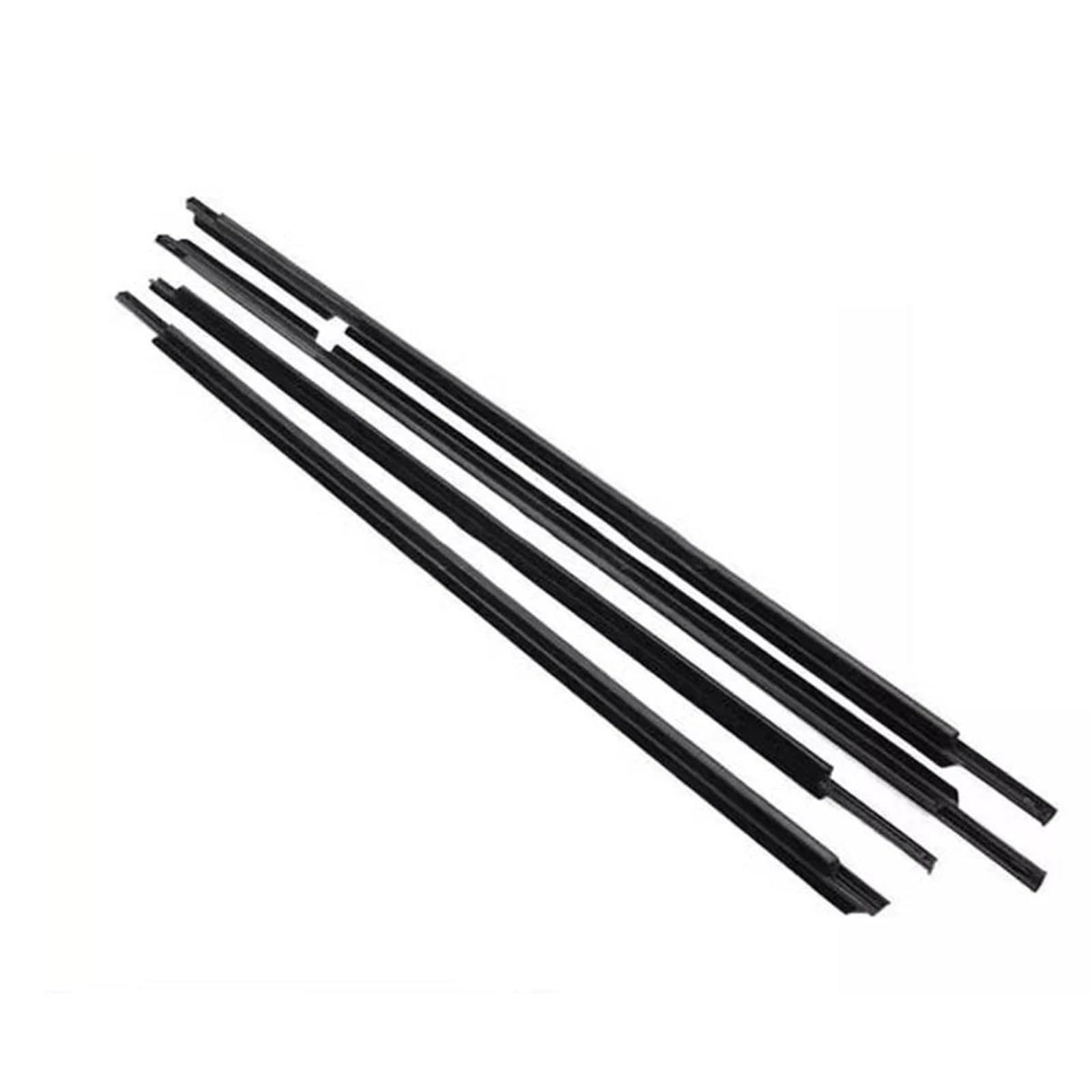 for Toyota for Land for Cruiser LC200 J200 2008-2021 4PCS Car Outer Windows Rubber Weatherstrip Sealing Strip(Black)
