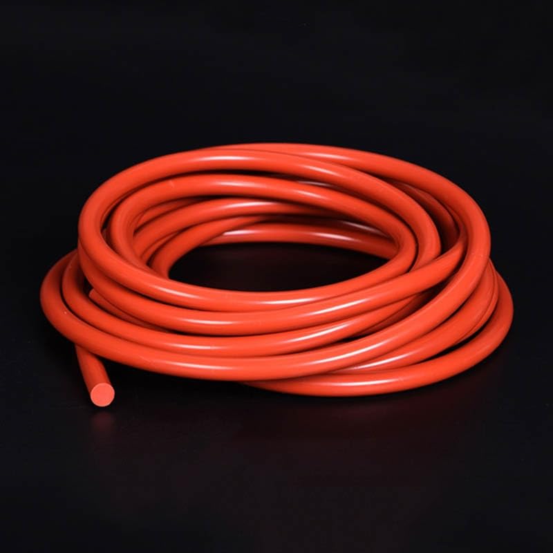 Rubber Solid Seal Strip, 1Meter/pc Red Solid Silicone Seal Strips Rubber Gasket O Ring Cord High Temperature Waterproof Round Rod Dia 1mm/1.5/2/2.5/3/3.5/4/4.5~20mm(20mm)