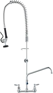 VEVOR Commercial Faucet with Pre Rinse Shower Head 44