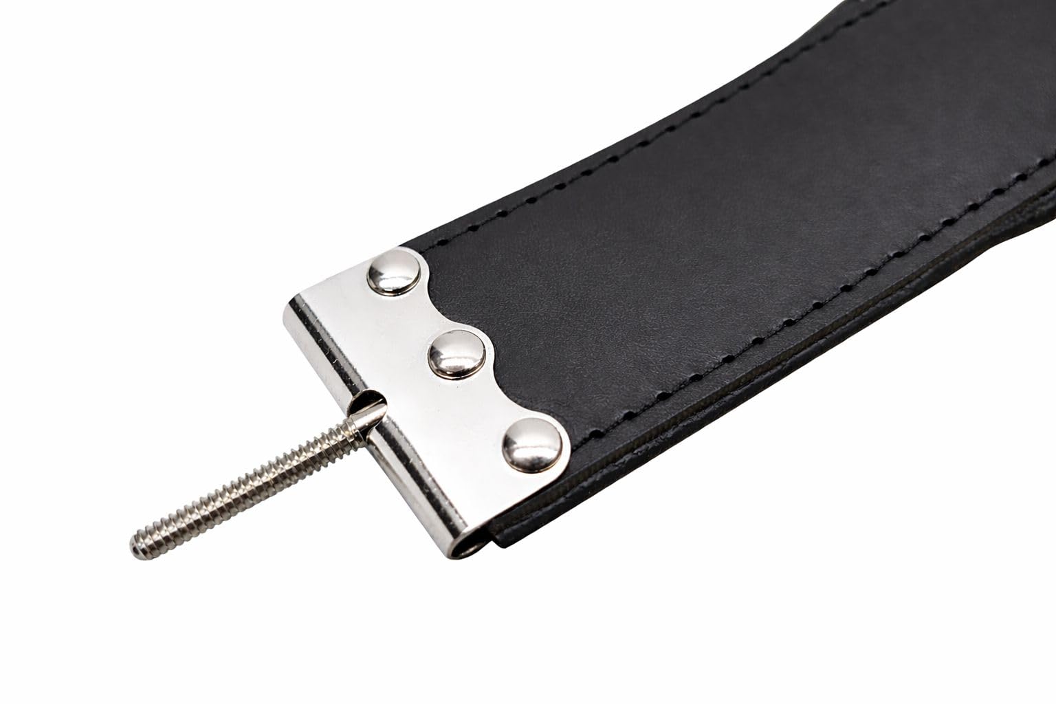 Generisch Akkordeon Bassriemen 32–72 Bässe – Modell 4855 in Schwarz – 48 cm langer Bassgurt aus Echtleder, gepolstert & verstellbar – ideal für kleine bis mittlere Akkordeons, robust & komfortabel