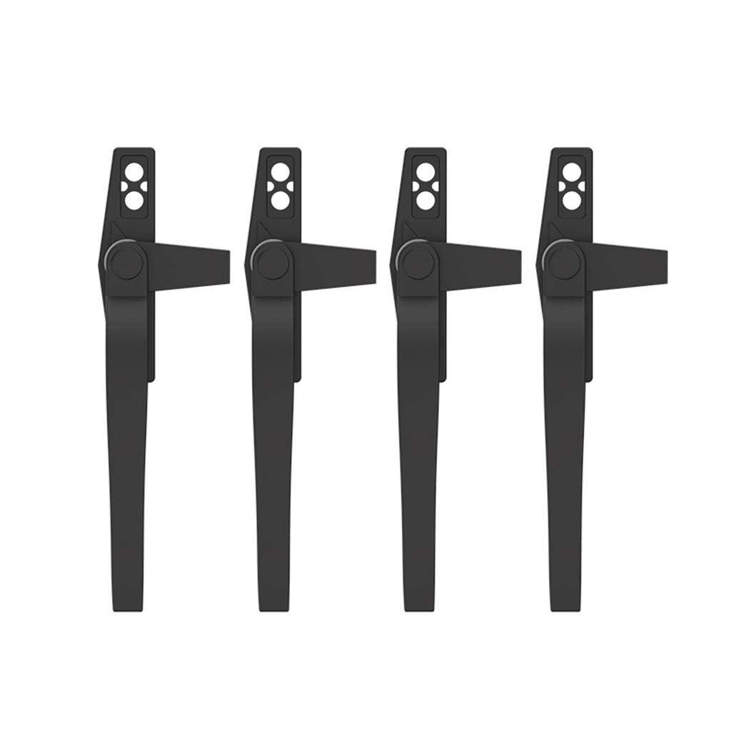 Poignées de Porte et fenêtre 4 pièces, poignée en Alliage d'aluminium Poli,Poignée de fenêtre