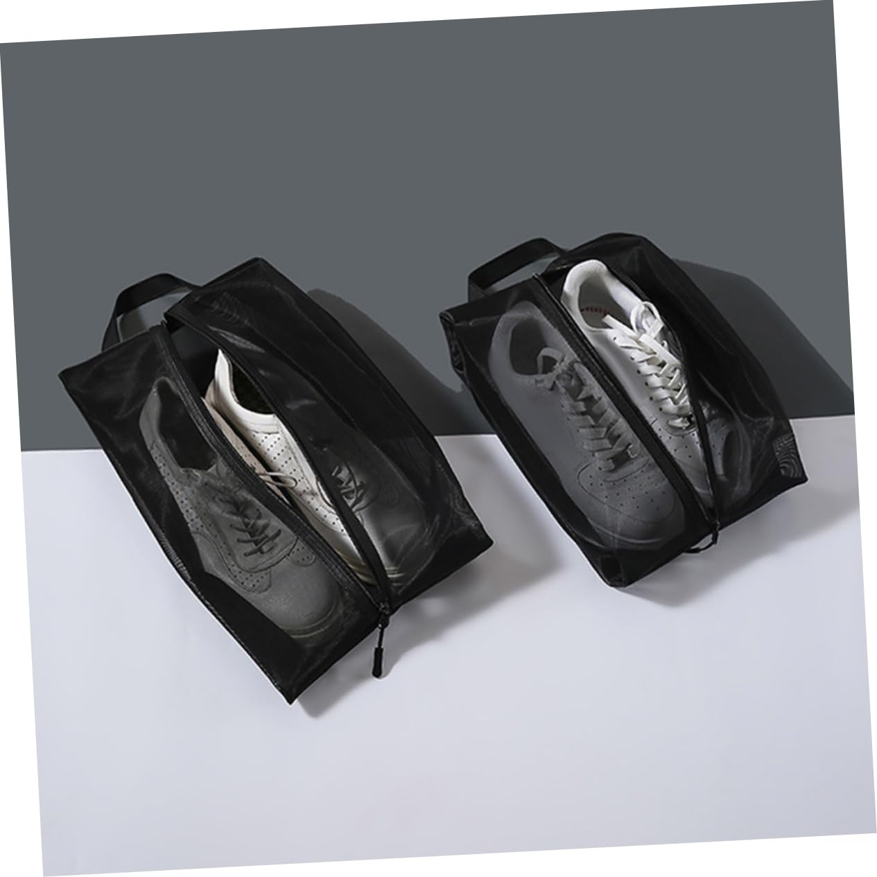 6pezzi Borse Scarpe Portatili Rete Traspirante Organizer Per Calzature Da Viaggio Per Separare Scarpe e Vestiti Valigia Accessori Per Viaggi Uomini e Donne