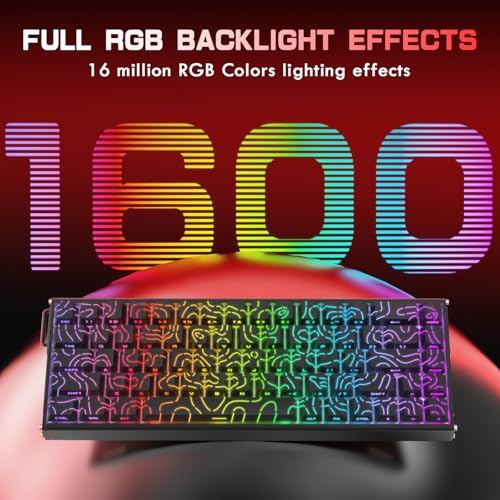 ATTACK SHARK X68 MAX HE 60% Wired Magnetic Switch Keyboard,Full Aluminum CNC,0.005mm RT Accuracy,8KHz Rapid Trigger Mechanical Gaming Keyboard,Adjustable Actuation,RGB Coiled Cable for FPS Games,Black by ATTACK SHARK - Used condition - Image 7