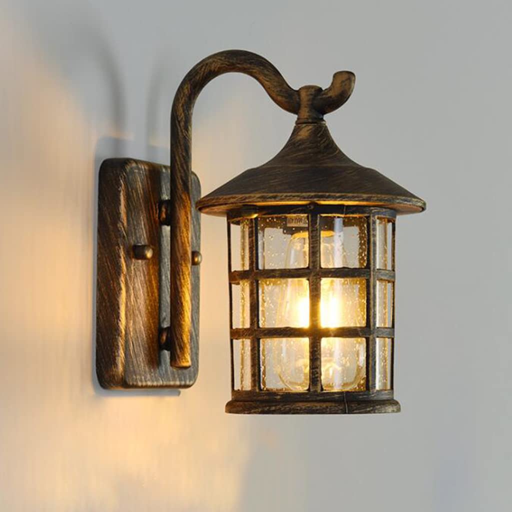Houten retro verlichting rustieke woonkamer wandlamp slaapkamer wand eenvoudig creatieve wandlamp vintage antiek nostalgie interieurlamp design stijl