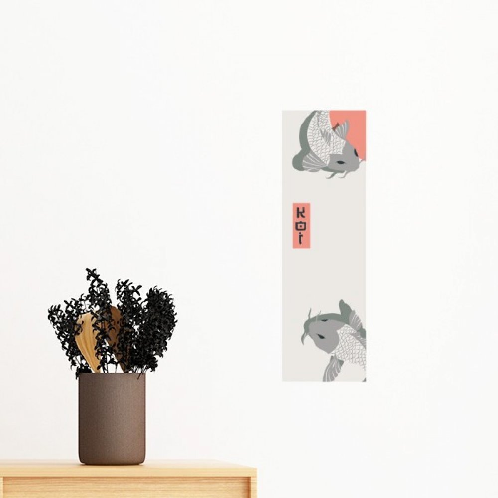 Poisson stickers muraux amovibles pour relooker un mur sans abimer la peinture deco 70cm