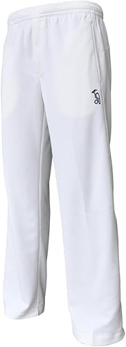 Kookaburra Pro Player Junior Cricket Trousers - Regular Fit, Stretch Polyester With StayCool Tech