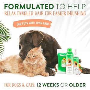   TropiClean-Papaya-Grooming-Kit-for-Dogs-Natural-Pet-Products-Derived-from-Natural-Ingredients-Safe-for-Cats-Made-in-The-USA-3-Piece-Set