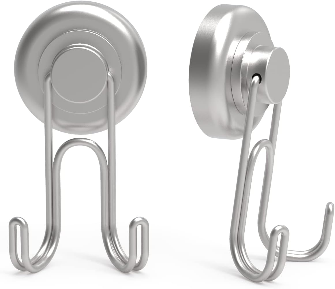 Ant Mag Carabiner Magnetic Hooks 80LBS Heavy Duty Neodymium Magnet Carabiner With Swivel Carabiner Snap Hookfor Indoor Outdoor Hanging Bagnet Grill Kitchen Purse Factory Warehouse Office 6 Pack