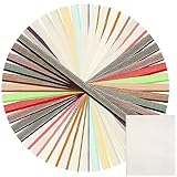 Harloon 49 Pcs Book Binding Headbands 24 Colors 11.8 Inches and Book Binding Cloth Set, 0.5'' Wide C