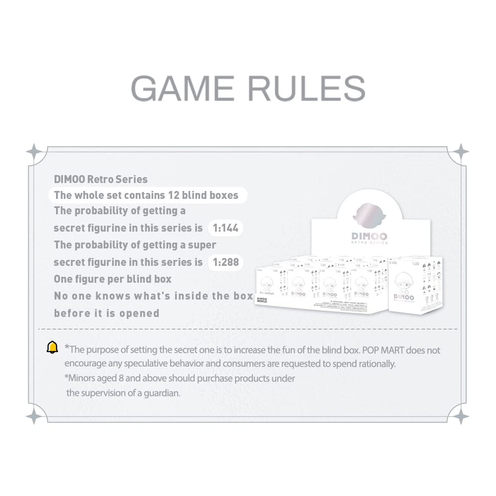 Amazon.co.jp: POP MART DIMOO レトロ シリーズ【アソートボックス 12