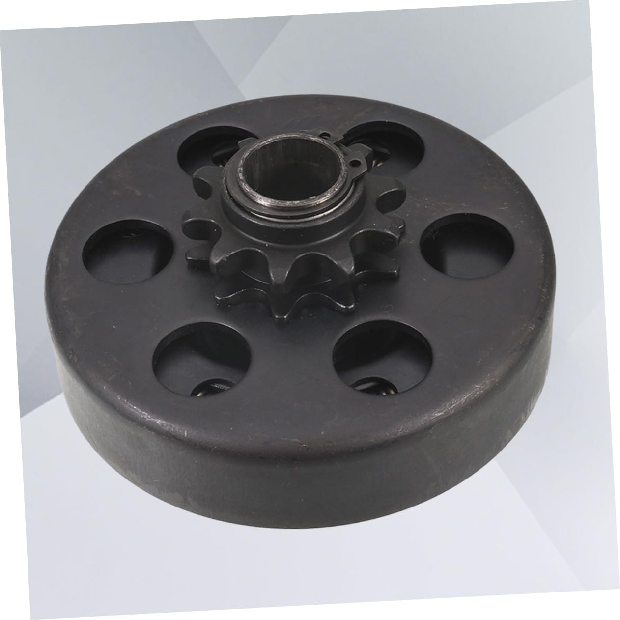 Mobestech Frizione Centrifuga Automatica per Minibike e Karting 19mm Nero in Metallo 10 Sporgenze Facile da Installare per Motore 3,5-7hp
