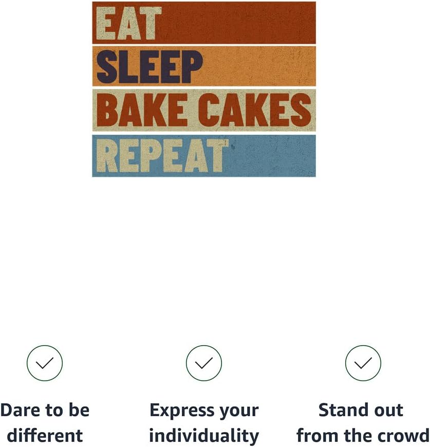 Eat Sleep Bake Cakes Racerback Cropped Tank - Text Design Women's Tank - Printed Tank Top