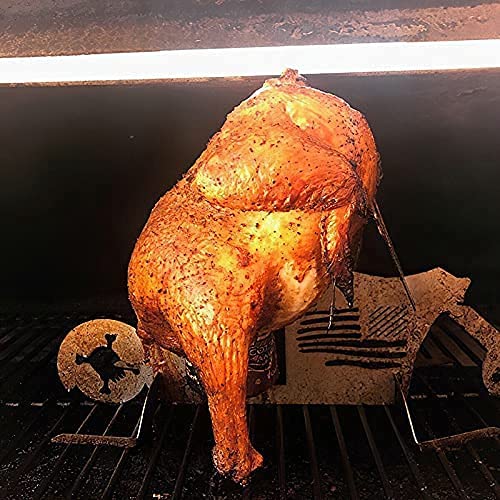 Portable chicken motorcycle BBQ-Beer Can Chicken Holder-beercan Chicken Stand for grill Roaster oven-Chicken things… - Afbeelding 5