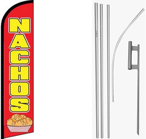 Premium Nachos RedWindless Flag & 16ft Flagpole KitGround