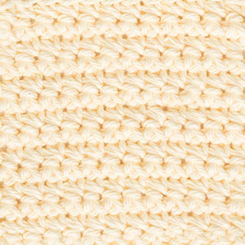 Bernat Handicrafter Cotton Solids Yarn, 1.75 Oz, Gauge 4 Medium, 100% Cotton, Pale Yellow #TOP2