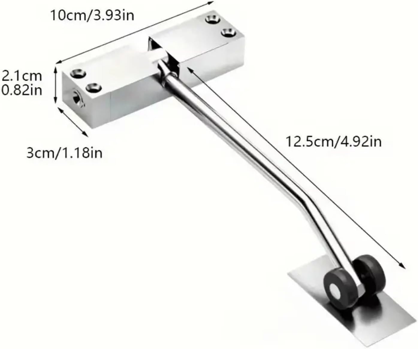 Aluminum Alloy Door Closer Wear Resist Safety Closing Hinge Self-Closing Mounted Spring Furniture(DVPPS02)