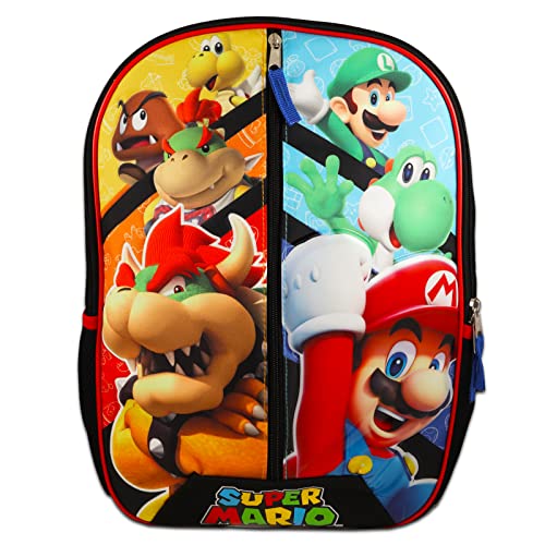 Super-Mario-Backpack-for-Kids-16-Mario-and-Luigi-Backpack-Bundle-Stickers-Superhero-Stampers-More-School-Supplies Super Mario Backpack for Kids 16 Mario and Luigi Backpack Bundle Stickers Superhero Stampers More School Supplies