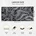 Bloss Large Gaming Mouse Pad Desk Mat, Mousepads with Anti-Slip Rubber Base, Extended Desk Pad, Mouse Mat-Black and White Topography (31.5 x 15.7 Inches, 2MM)