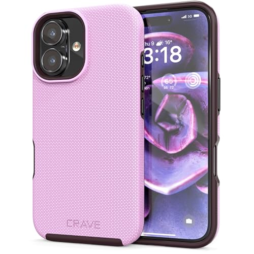 Image of Crave Dual Guard Compatible with iPhone 16 Case, Compatible with MagSafe Shockproof Protection Dual Layer Case for Apple iPhone 16 (6.1 inch) - Lilac