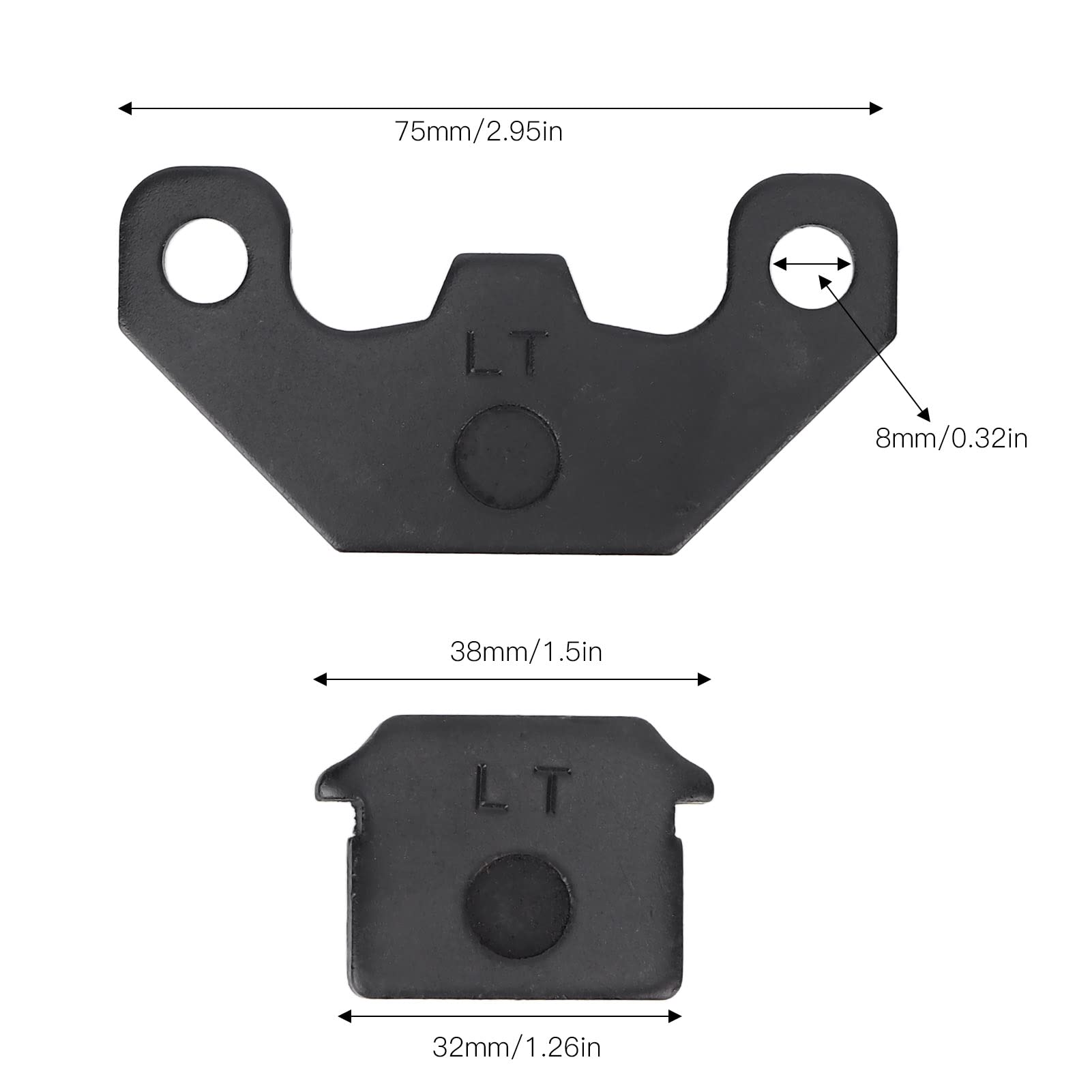 2 Pcs Pastiglie Freno Disco Moto,Universale Pastiglie Dei Freni a Disco in Lega Pastiglie Dei Freni Kit di Cambio per la maggior parte dei Cinesi Import Pit Dirt Bikes Quad