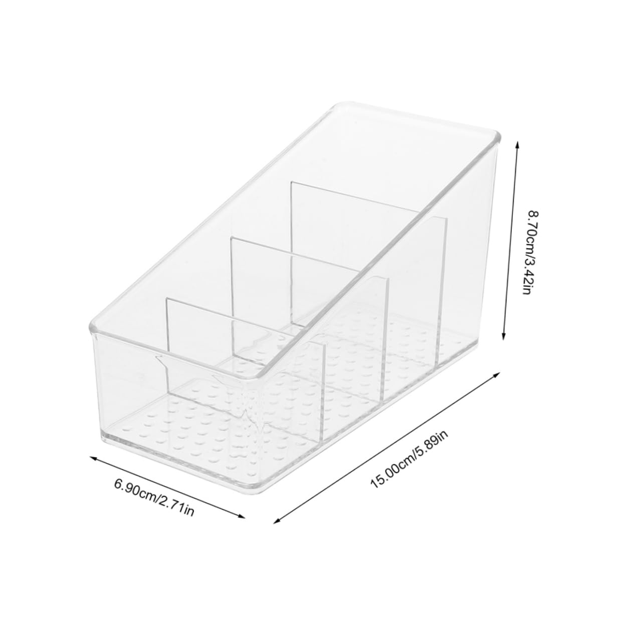 PRETYZOOM 2Pcs Tea Bag Organizer Box Transparent Tea Bag Holder for Room Organization and Storage for Tea Packets and Sugar Bag Storage Kitchen and Coffee