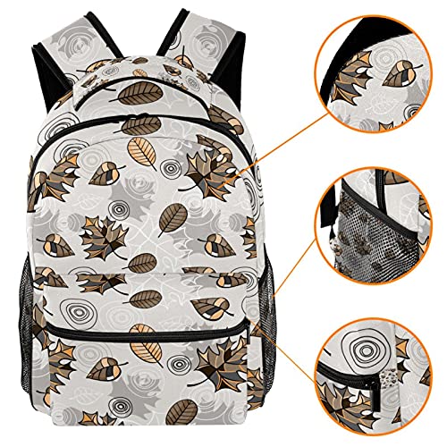 Sac à dos d'école en toile résistante à motif imprimé fleurs d'iris multicolore unique - 3
