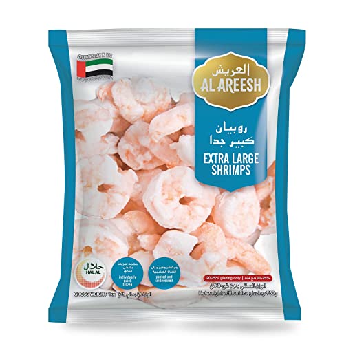 Al Areesh Frozen Shrimps Extra Large 1kg