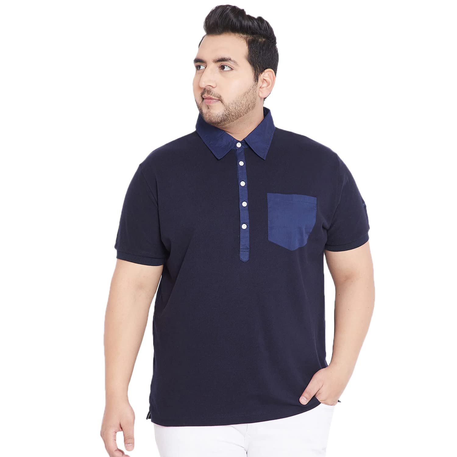 Plus Size Men's Regular Fit Polo-image-36