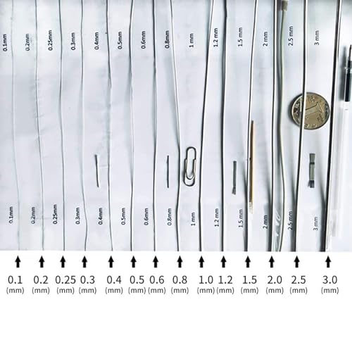 PHasz 304 Stainless Steel Steel Wire, Weight 1Kg Single Strand Soft Wire Diameter 0.9-1.5Mm Used in Cabinets and Automotive Accessories,Diameter 1mm