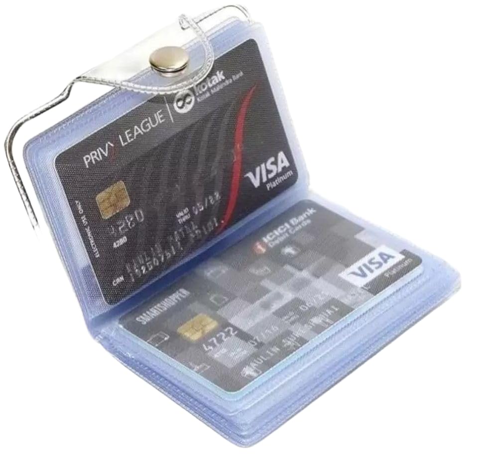 Men & Women Evening/Party, Travel, Trendy, Casual, Ethnic White Artificial Leather, Artificial Leather Card Holder (10 Card Slots)-Men’s Wallet and Card Holder with Secure Storage-image-4