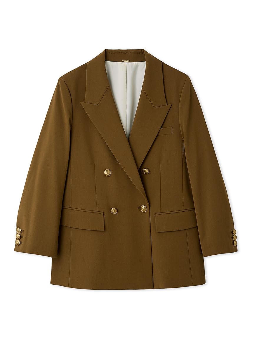 Amazon.co.jp: [ミラオーウェン] 金釦ダブルブレストブレザー