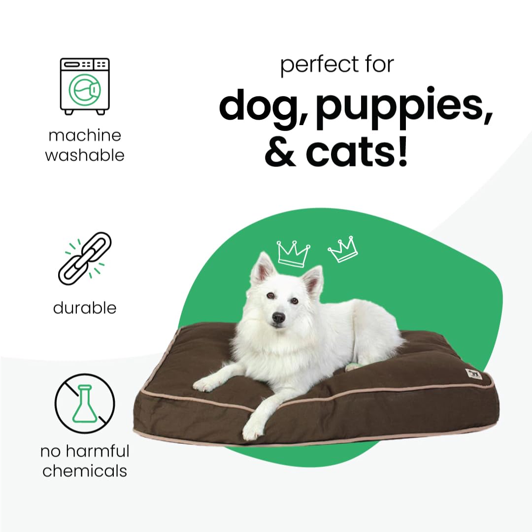 Molly Mutt Medium to Large Dog Bed Cover - Landslide Print - Measures 27x36x5 - 100% Cotton - Durable - Breathable - Sustainable - Machine Washable Dog Bed Cover - Image 3