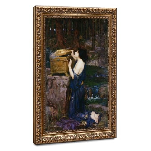 Impression sur toile 50,8 x 76,2 cm Waterhouse avec cadre pour salon terne
