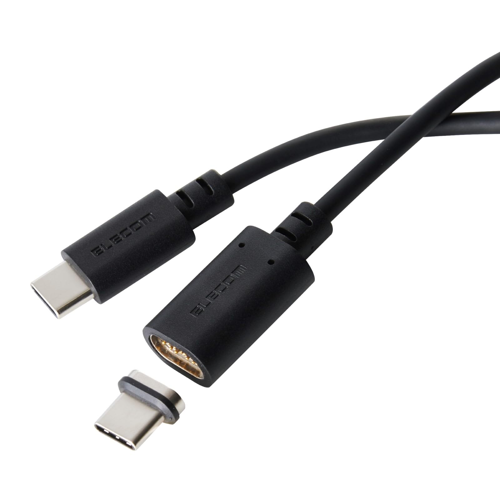 エレコム USB Type C ケーブル マグネット 脱着 1m 60W USB…