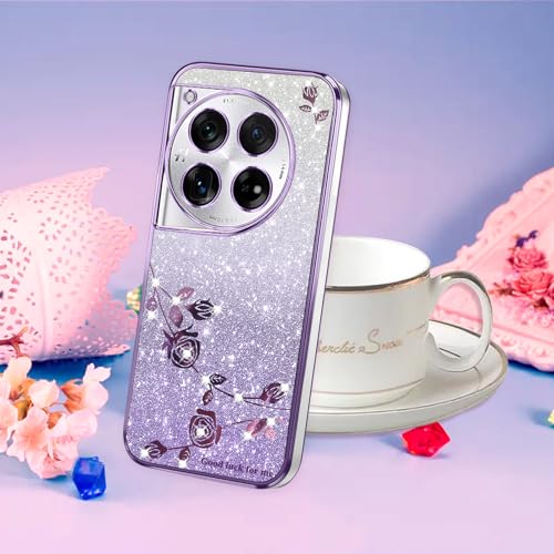 Coque OnePlus 12 transparente violette anti-choc et anti-rayure - 7