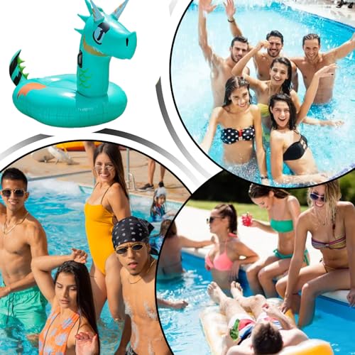 Bouées gonflables adultes pour plage et jeux d'été en extérieur dragon - 4