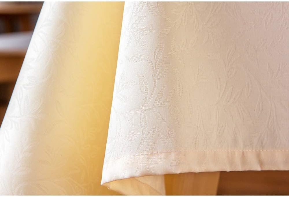 Prоmо 40% оƒƒ Glory Season Stain Resistant Tablecloth Jacquard Weave Fabric Waterproof/Oil-Proof Treatment 55x70 Cream Rectangle Floral Pattern Decor Rustic Table Cover for Kitchen Dining Table Amаzіng 🔥 Glory Season Stain Resistant Tablecloth Jacquard Weave Fabric Waterproof/Oil-Proof Treatment 55x70 Cream Rectangle Floral Pattern Decor Rustic Table Cover for Kitchen Dining Table